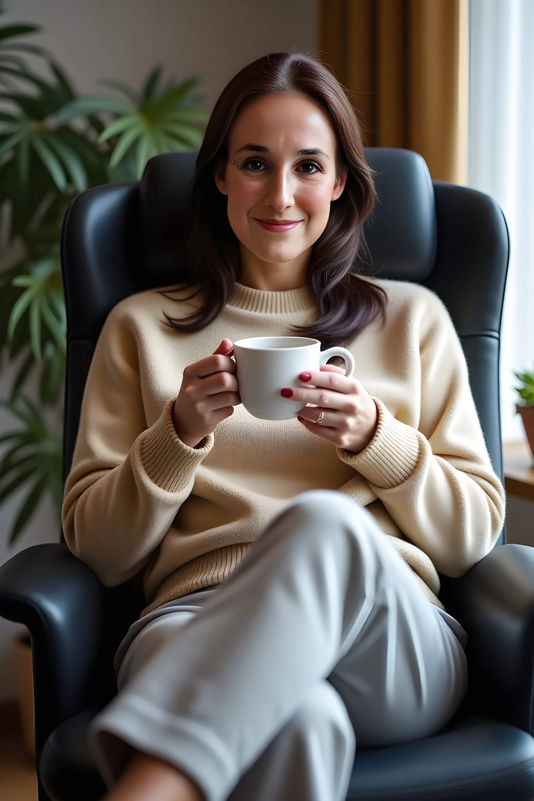 The Quiet Read Between — Kristin K. Marquet with coffee